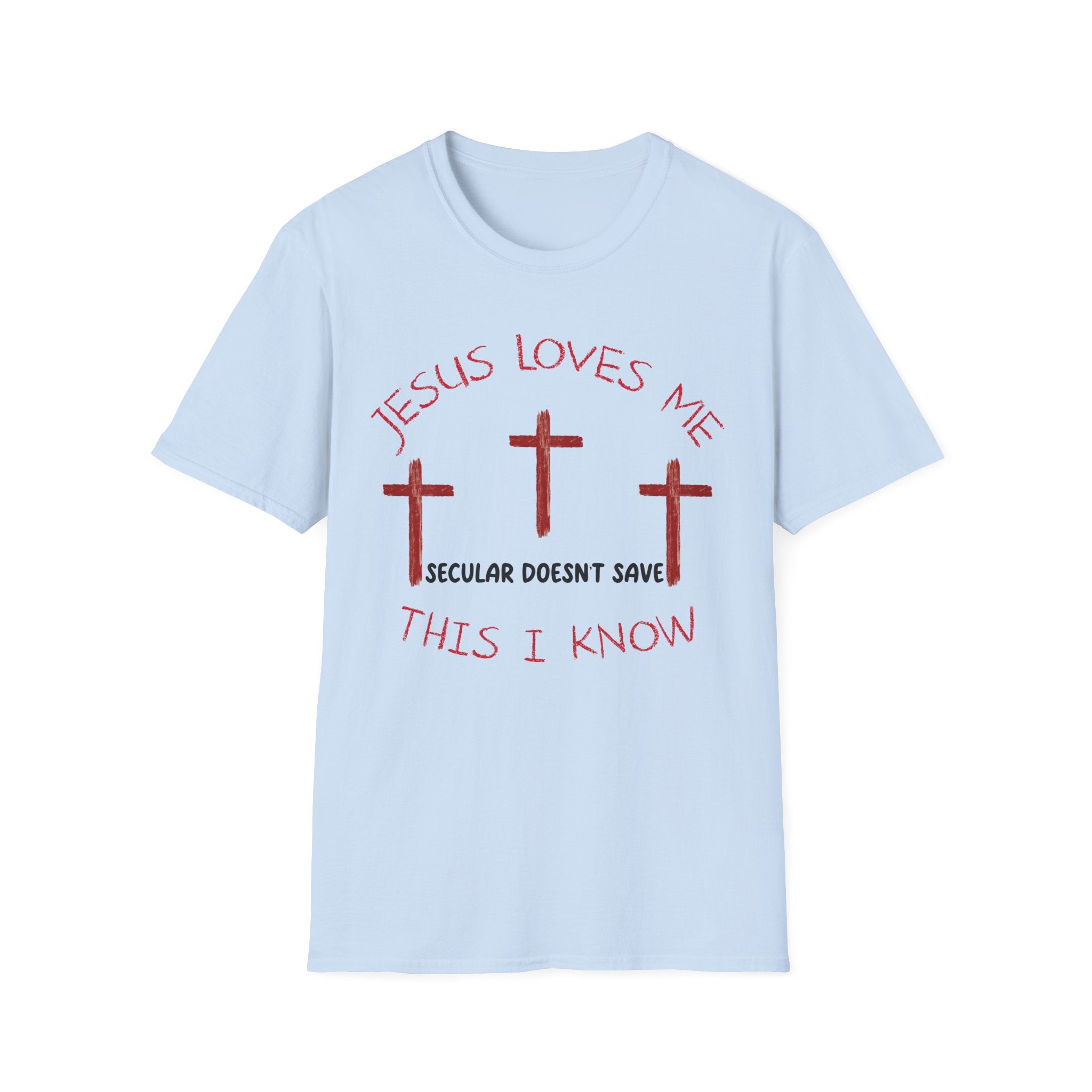 Adult Tee “Jesus Loves Me” Christian T-Shirt