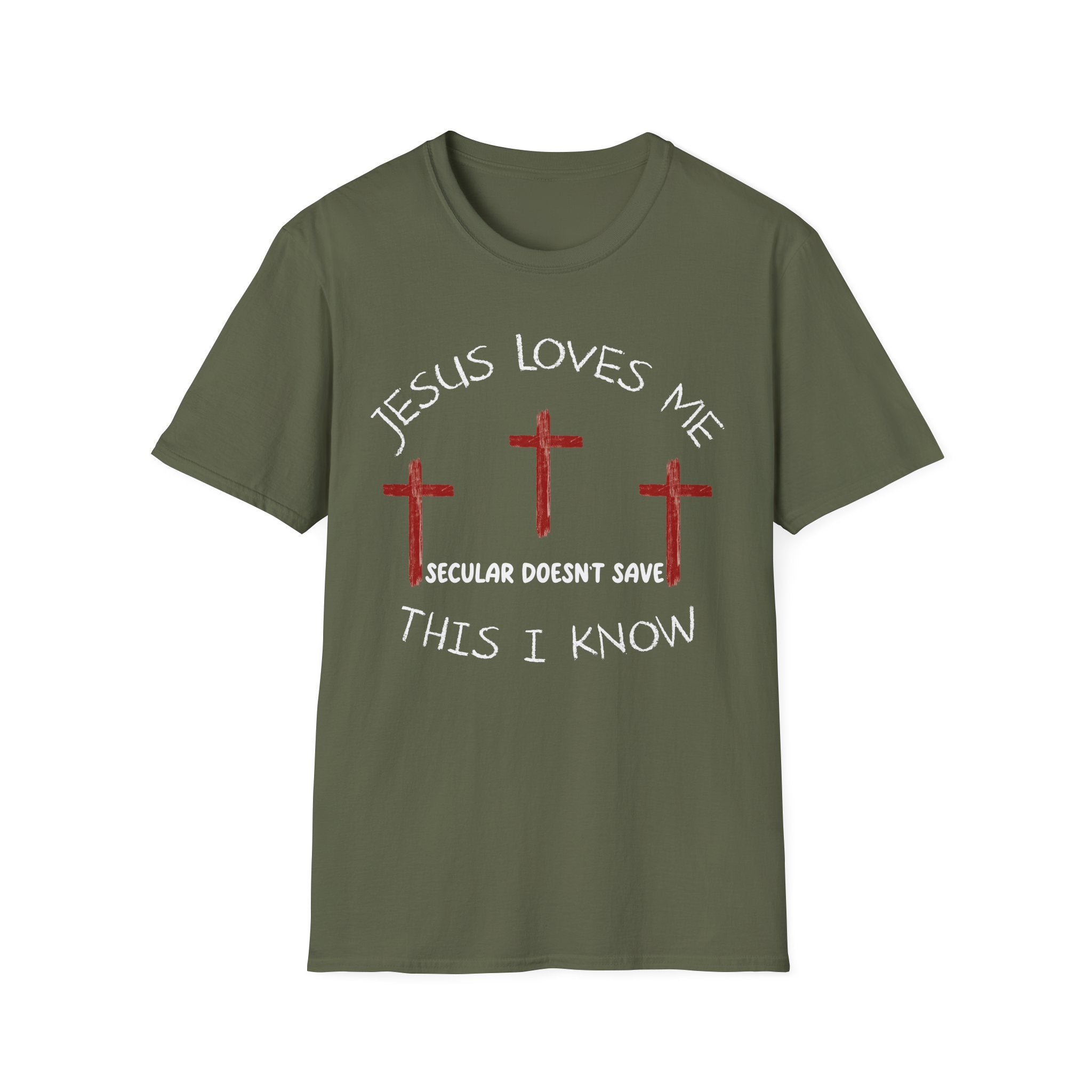 Adult Tee “Jesus Loves Me” Christian T-Shirt