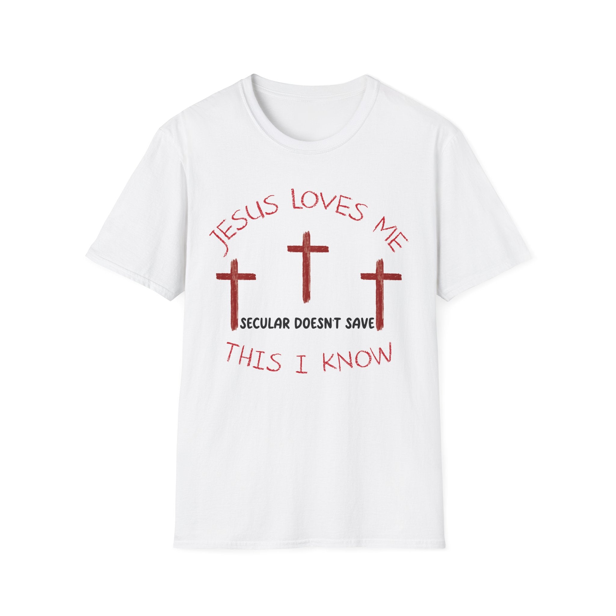Adult Tee “Jesus Loves Me” Christian T-Shirt