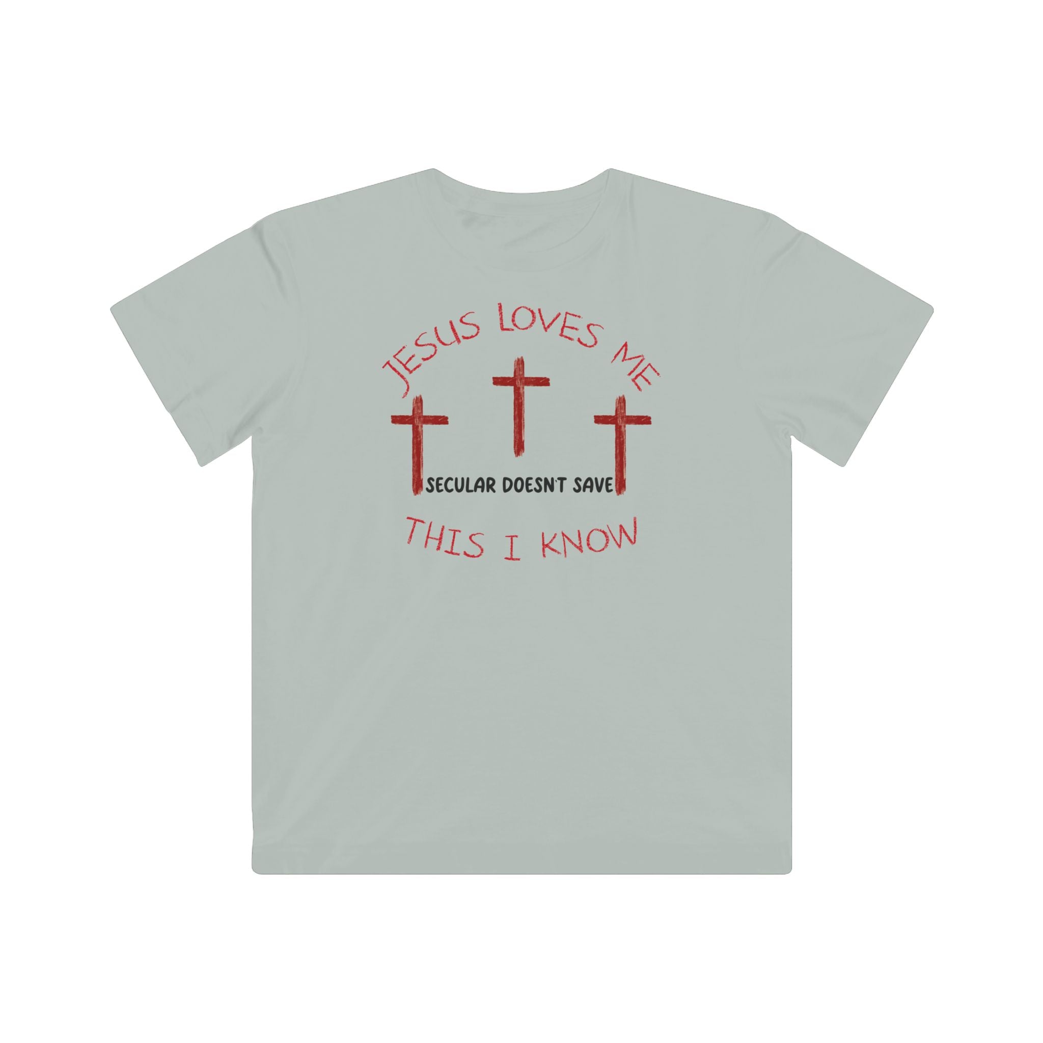 Kids Jersey Tee “Jesus Loves Me” Christian T-Shirt