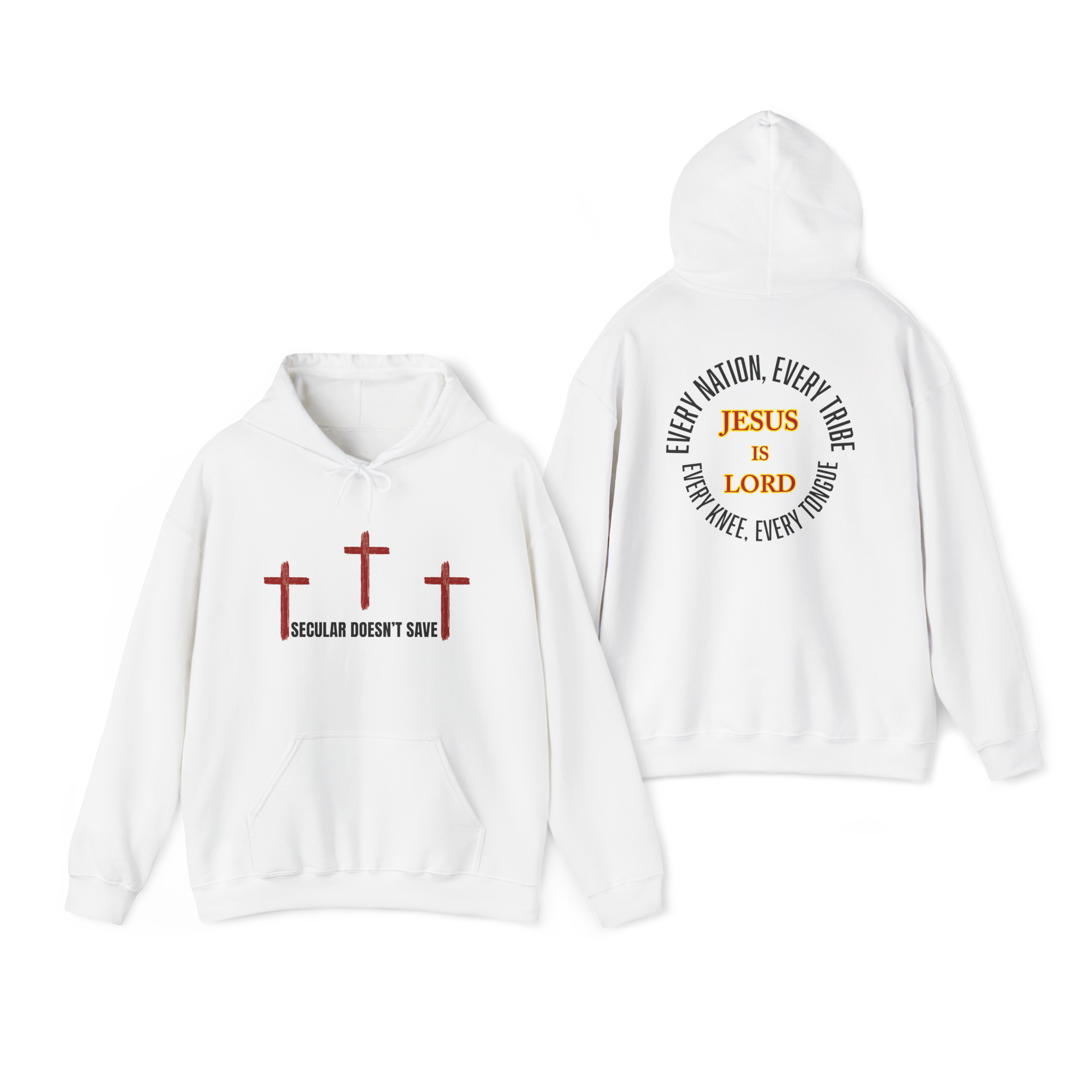 The Cross For Our Salvation, Jesus Is Lord  –  Faith Hoodie