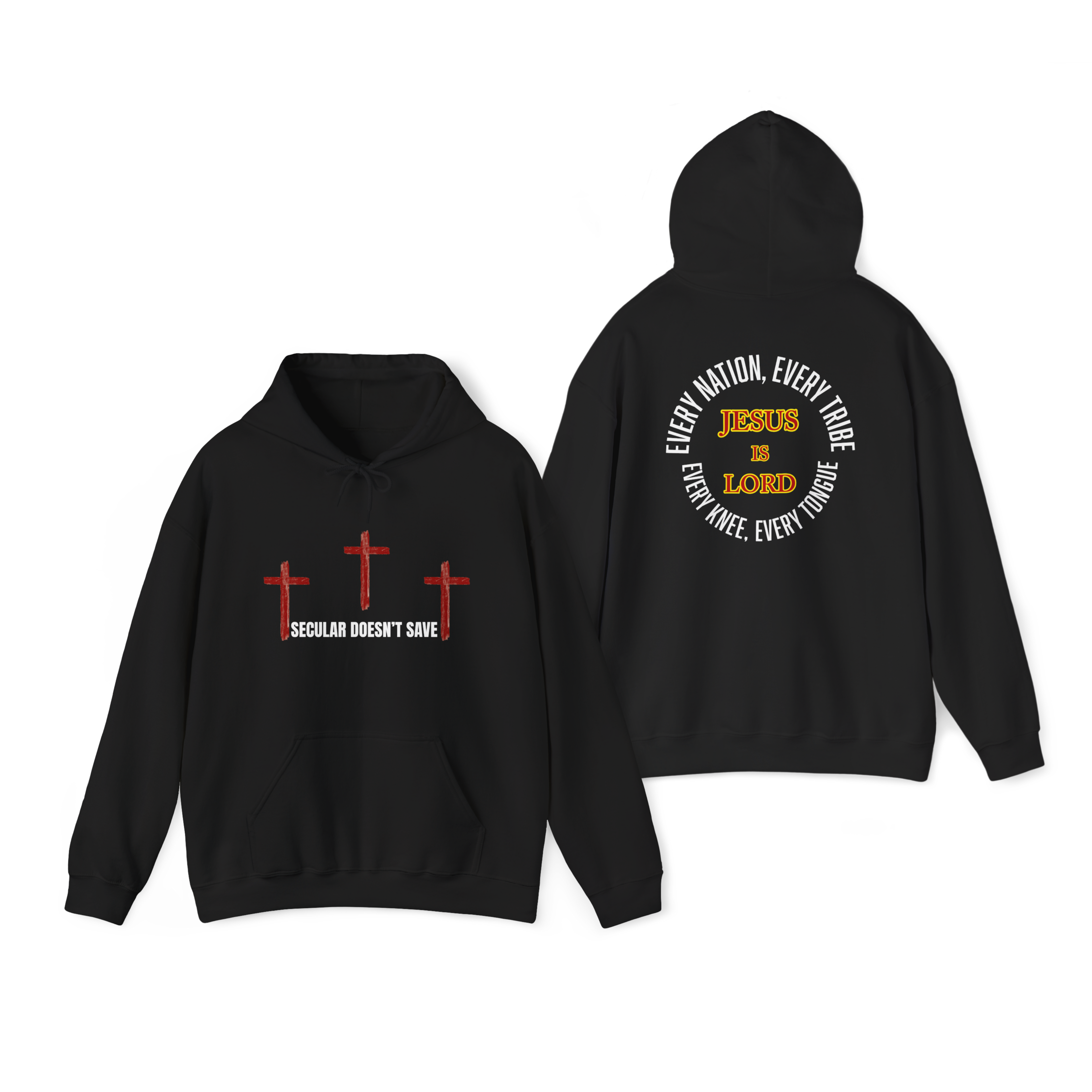 The Cross For Our Salvation, Jesus Is Lord  –  Faith Hoodie