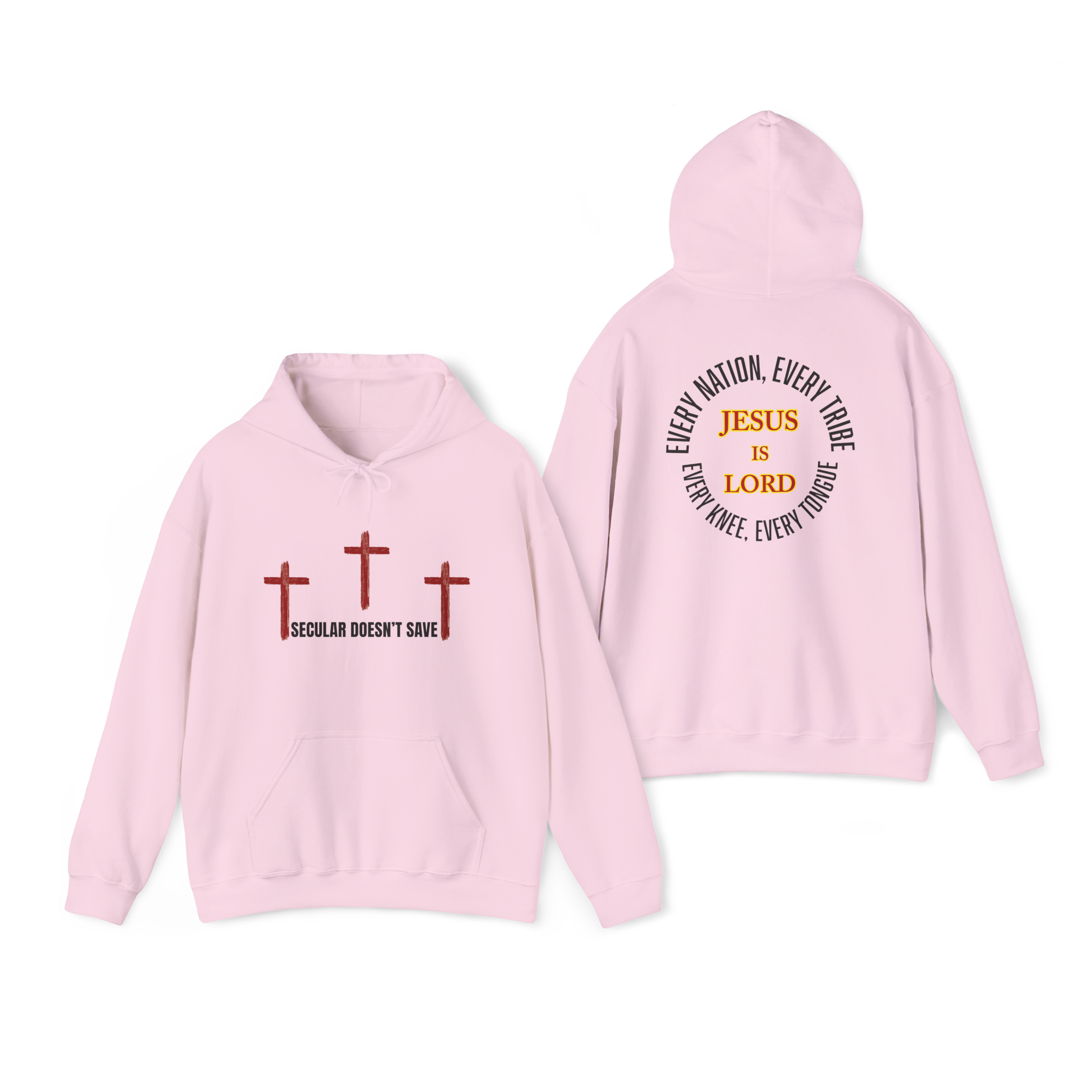 The Cross For Our Salvation, Jesus Is Lord  –  Faith Hoodie