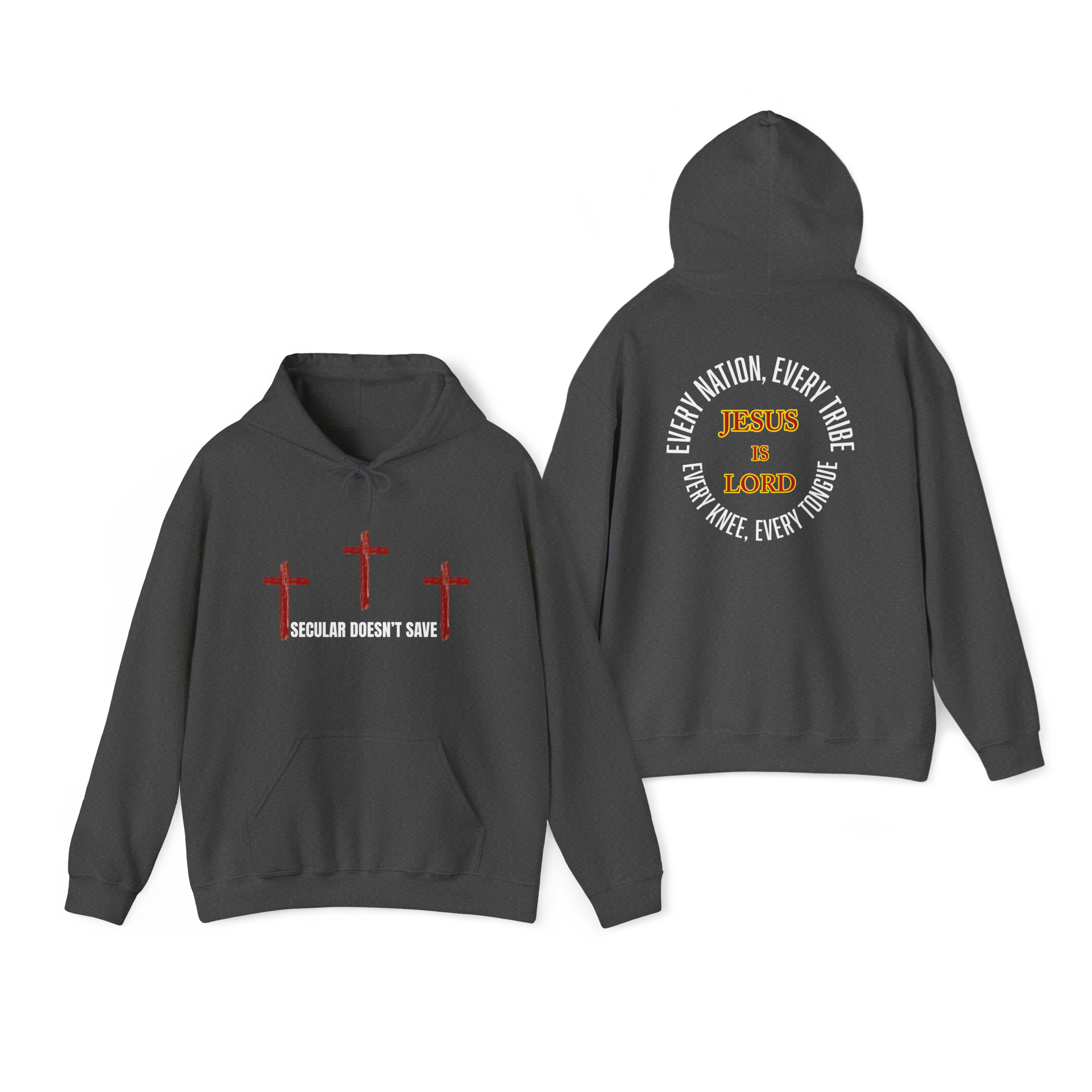 The Cross For Our Salvation, Jesus Is Lord  –  Faith Hoodie