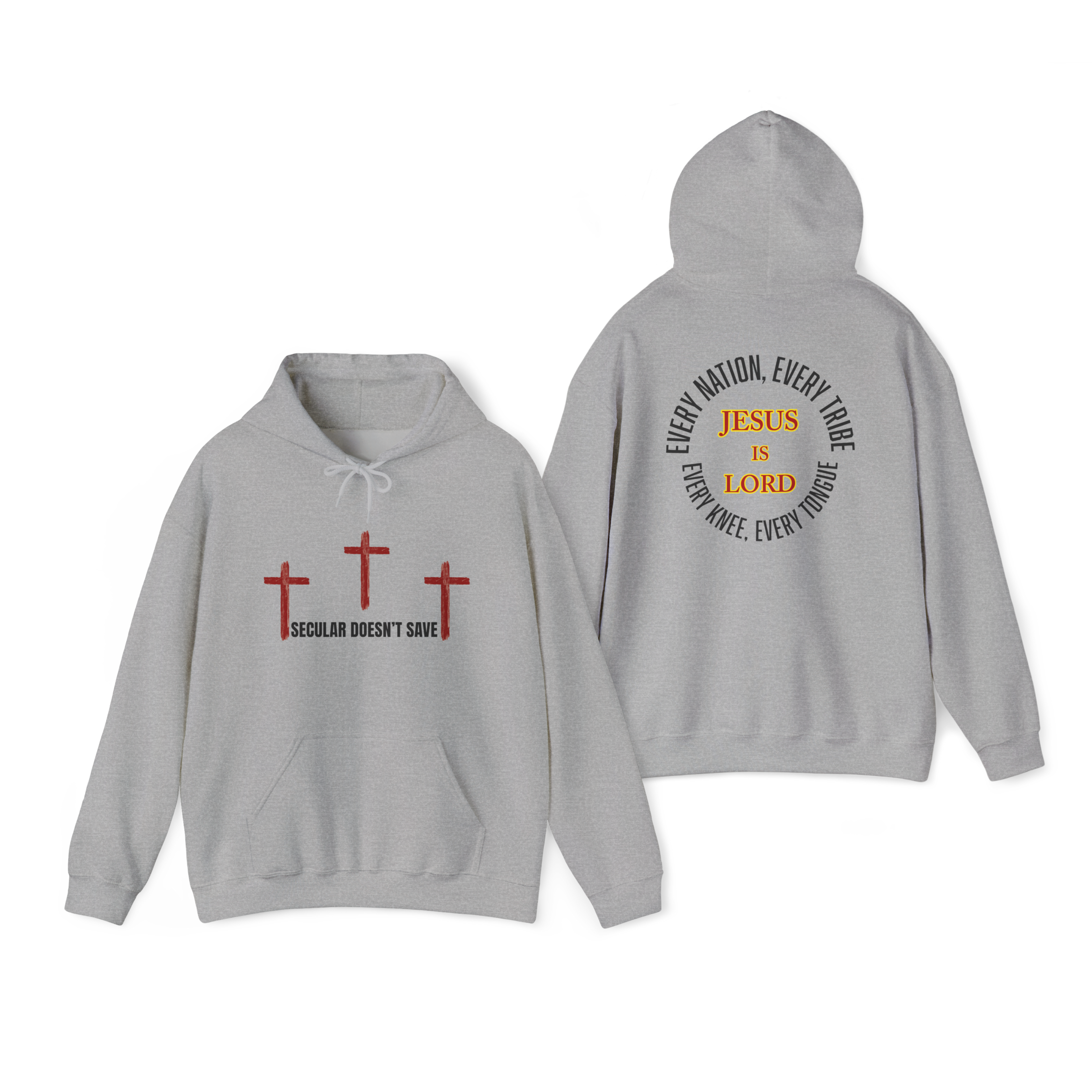 The Cross For Our Salvation, Jesus Is Lord  –  Faith Hoodie