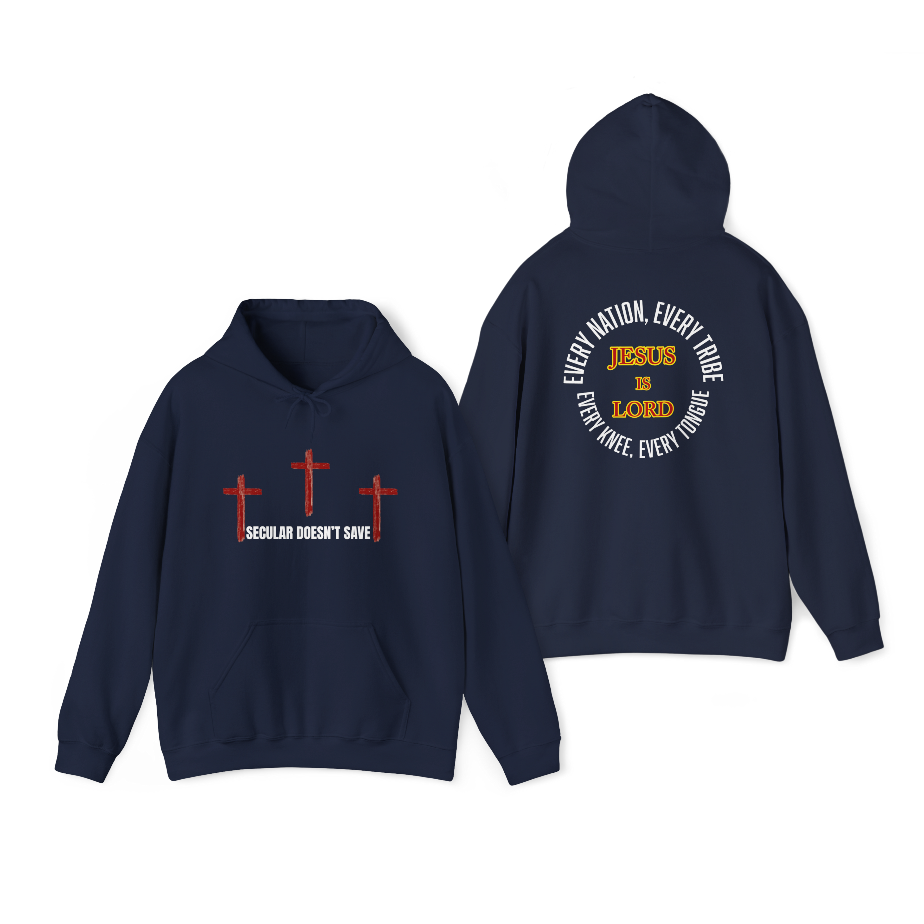 The Cross For Our Salvation, Jesus Is Lord  –  Faith Hoodie