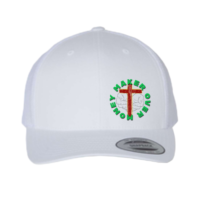 Maker Over Money Trucker Hat — Retro Faith Snapback