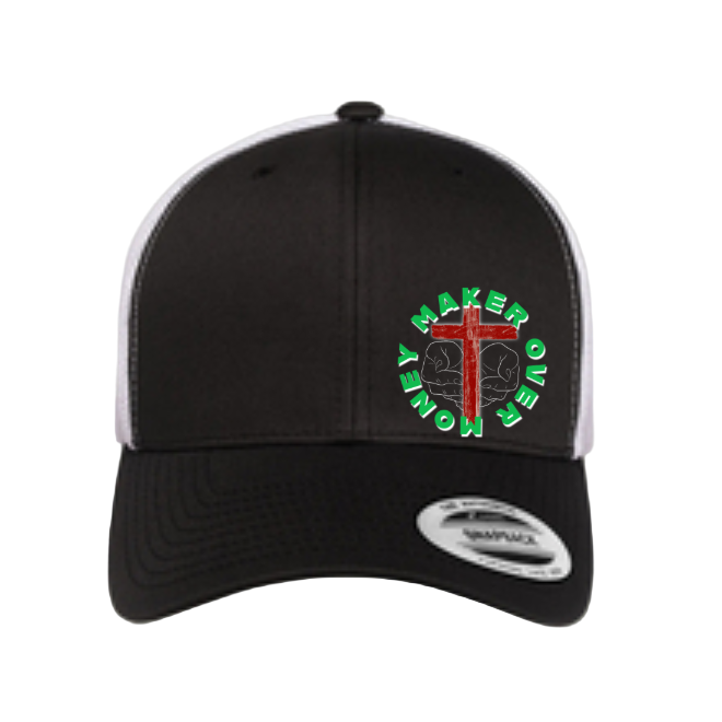 Maker Over Money Trucker Hat — Retro Faith Snapback