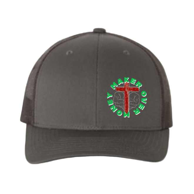 Maker Over Money Trucker Hat — Retro Faith Snapback