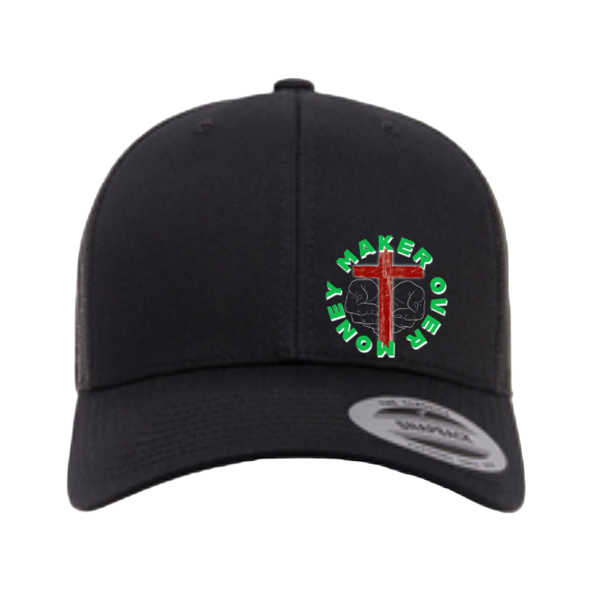 Maker Over Money Trucker Hat — Retro Faith Snapback