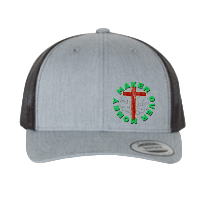 Maker Over Money Trucker Hat — Retro Faith Snapback