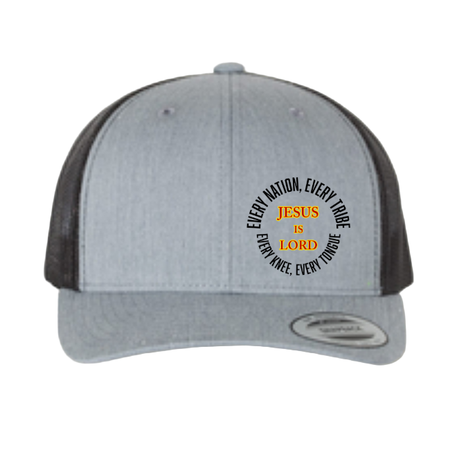Jesus Is Lord Trucker Hat — Retro Faith Mesh Cap