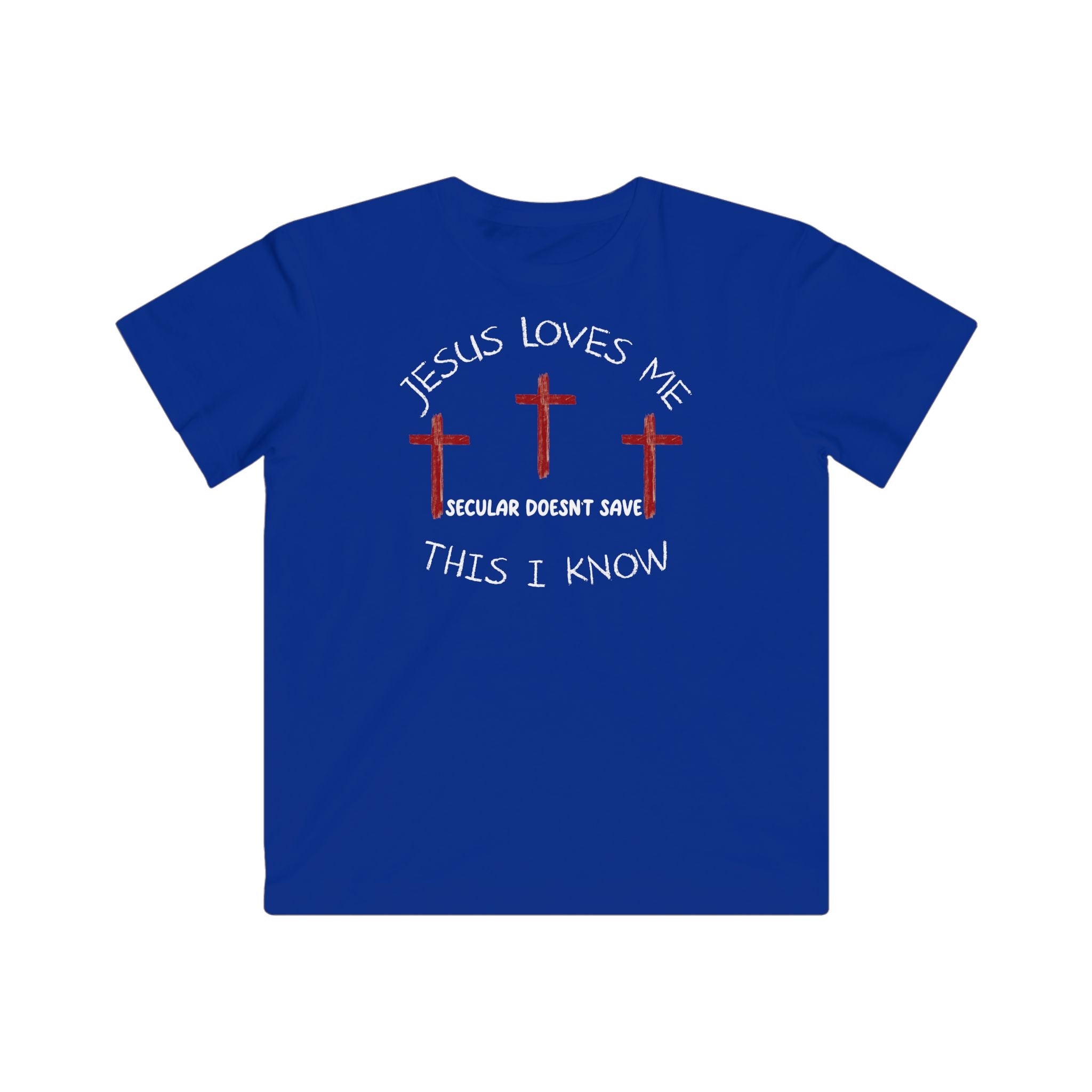 Kids Jersey Tee “Jesus Loves Me” Christian T-Shirt