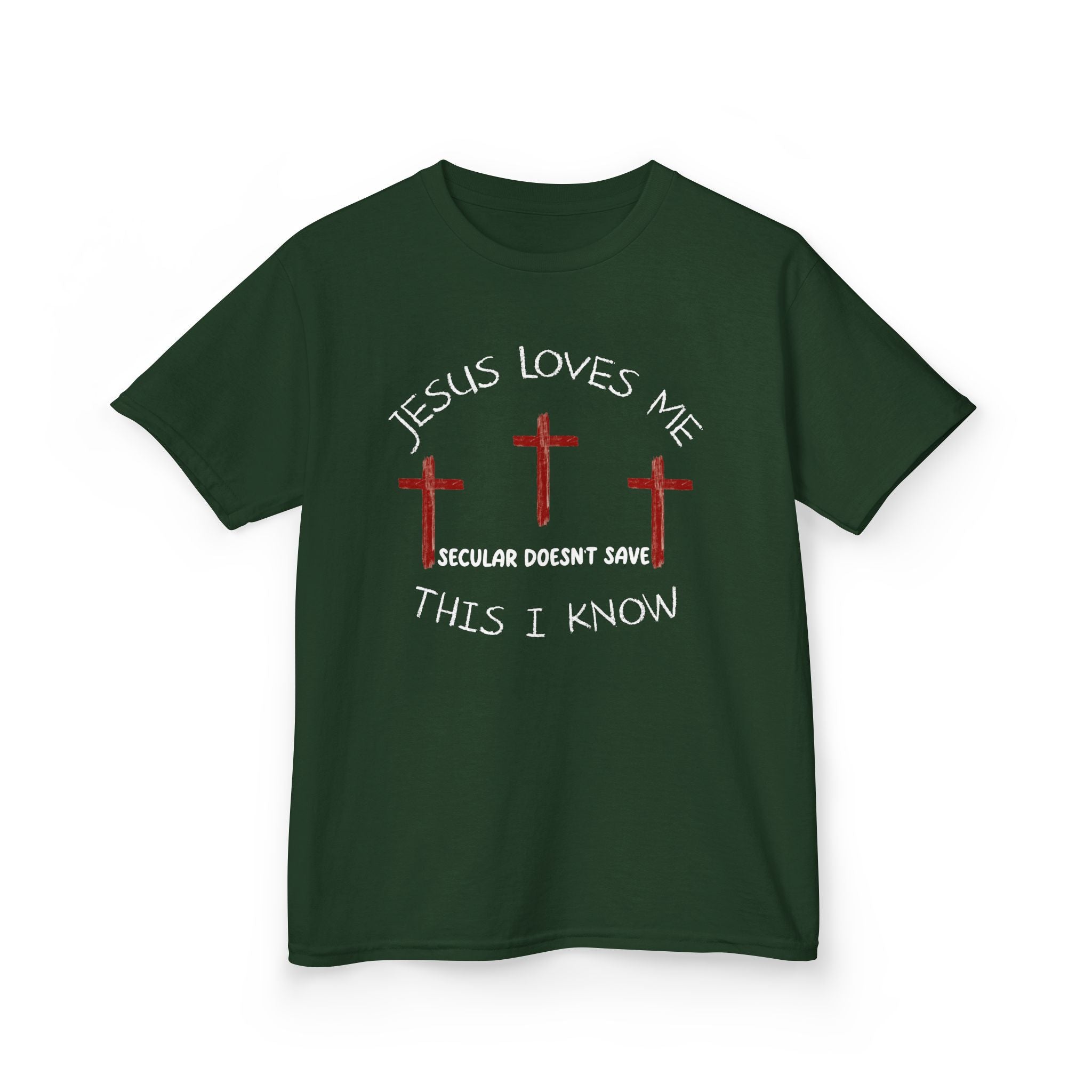 Kids  Tee “Jesus Loves Me” Christian T-Shirt