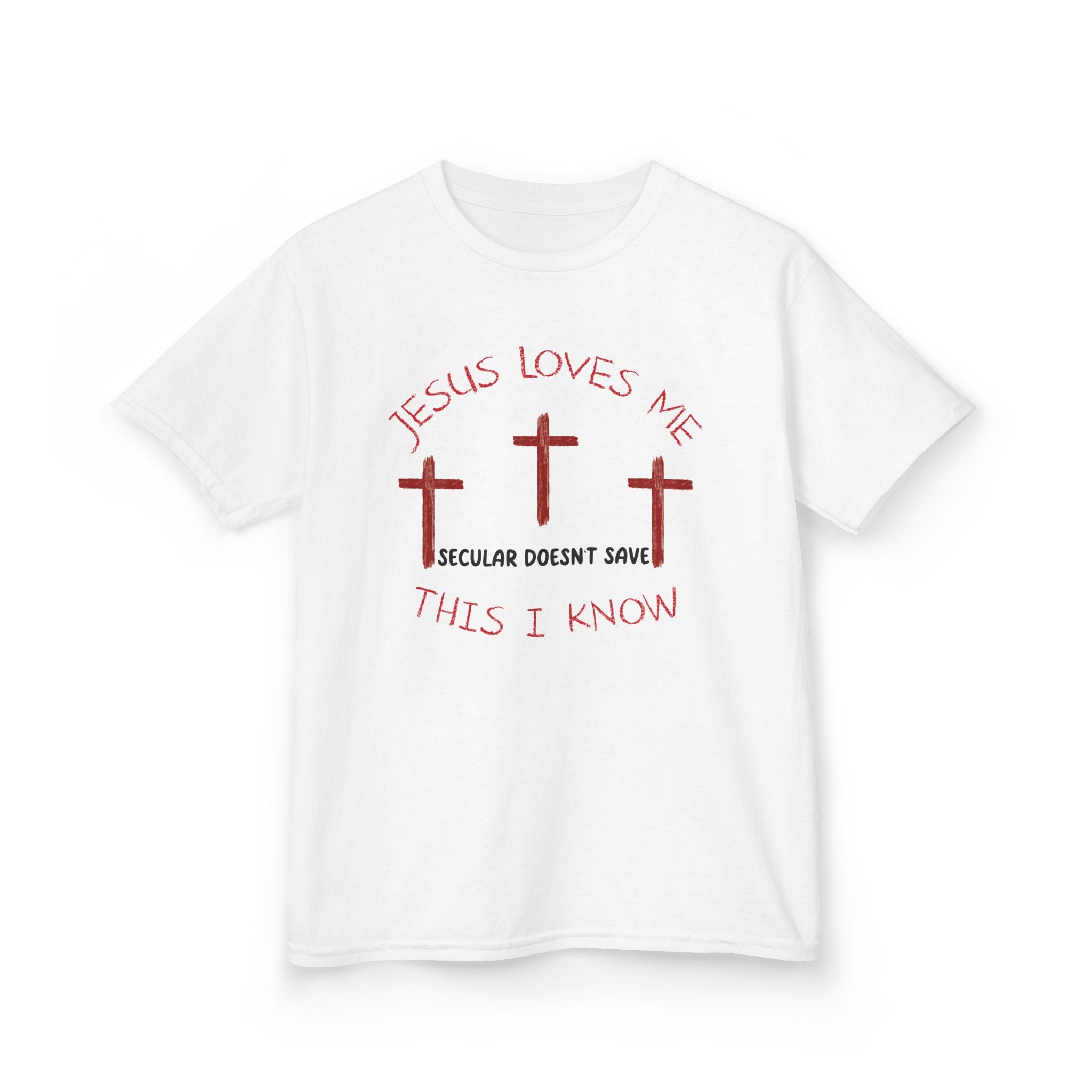 Kids  Tee “Jesus Loves Me” Christian T-Shirt